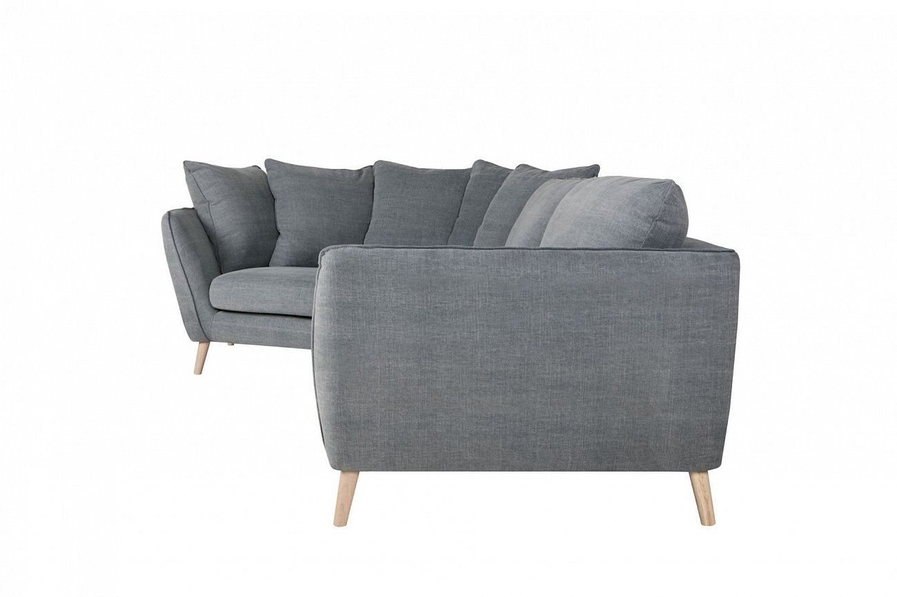 Диван угловой голубой 192 см Stella SITS ДИЗАЙНЕРСКИЕ, STELLA 192365 Серый  - Вид №2