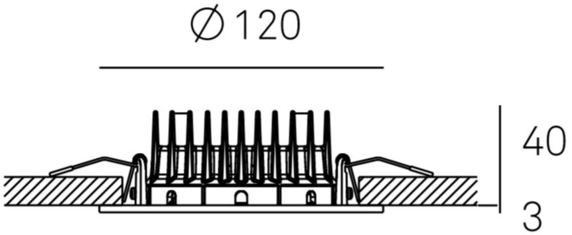Milan Iluminacion Встраиваемый светодиодный точечный светильник Bridge 6358 - Вид №2