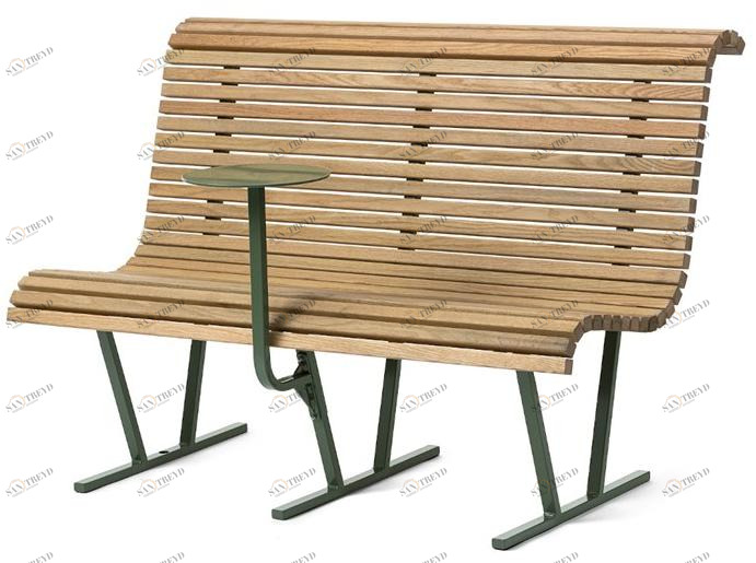 Nola Industrier Деревянная скамейка со спинкой  U19-05 