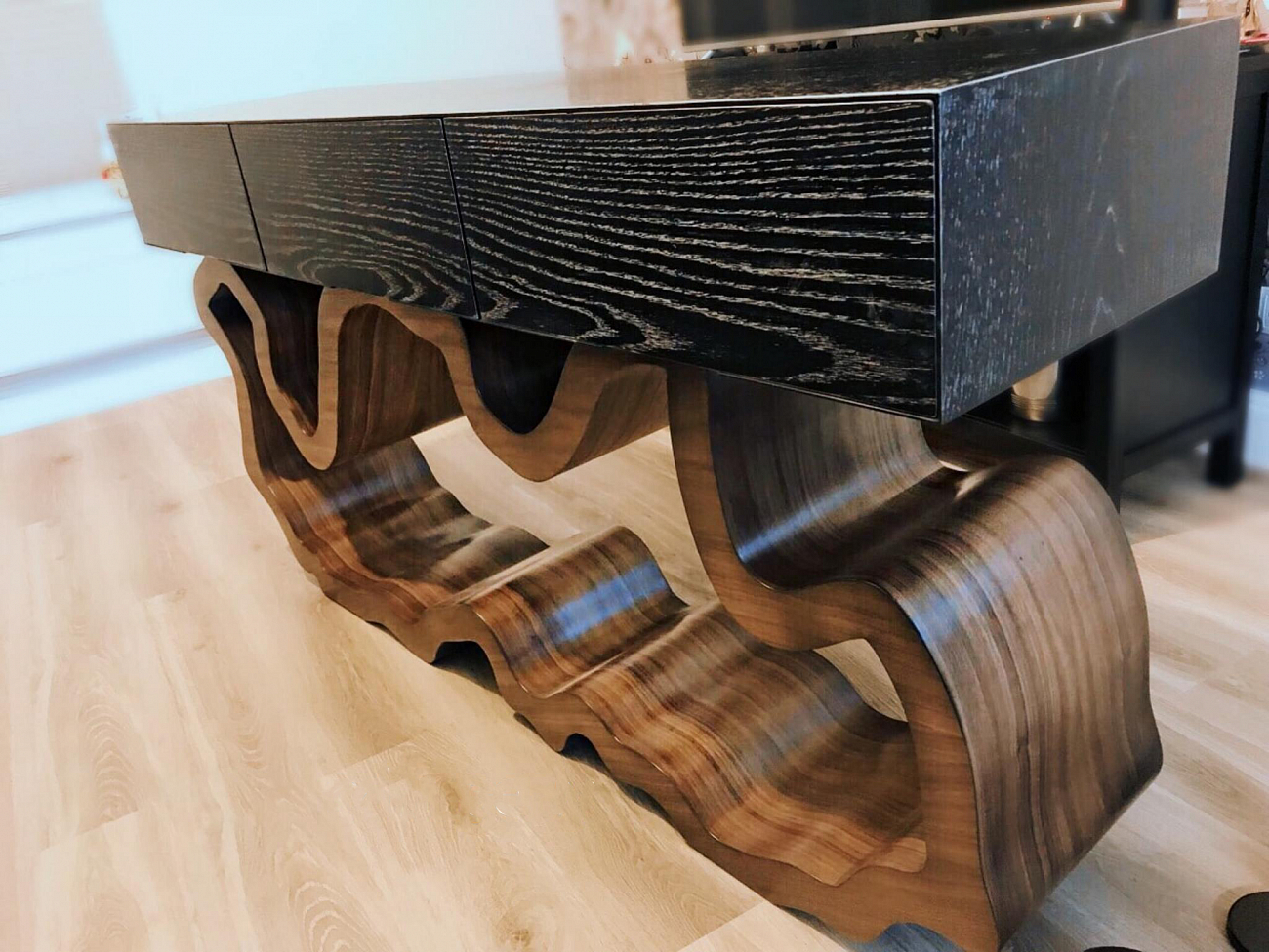 Консоль черная с ящиками "Эклер 2.0" от Odingeniy ODINGENIY  178452 Черный  - Вид №7