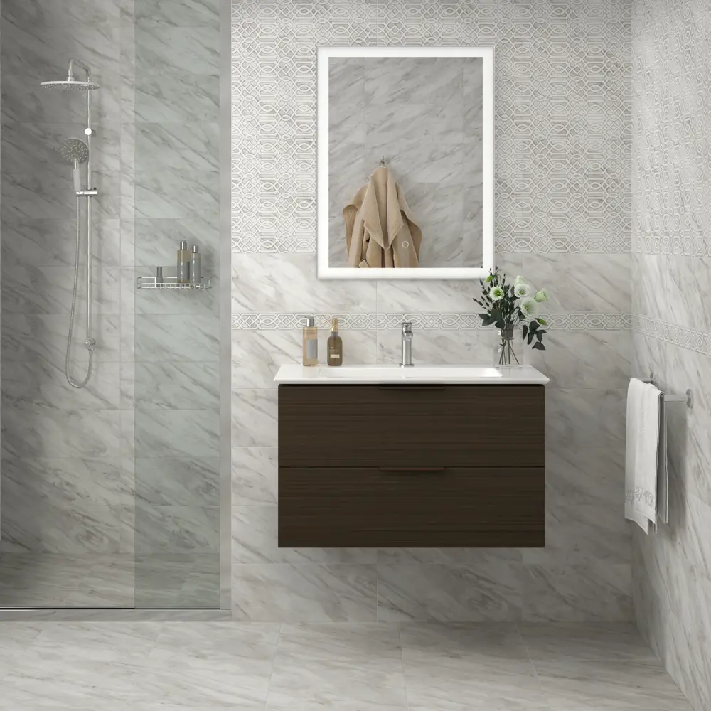 Декор настенный Kerama Marazzi Кремона AZ/A049/7234 20x50 см матовый цвет белый 87653958 STLM-2087269 - Вид №5
