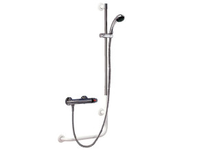 Стальная угловая ручка для ванной комнаты с ручным душем