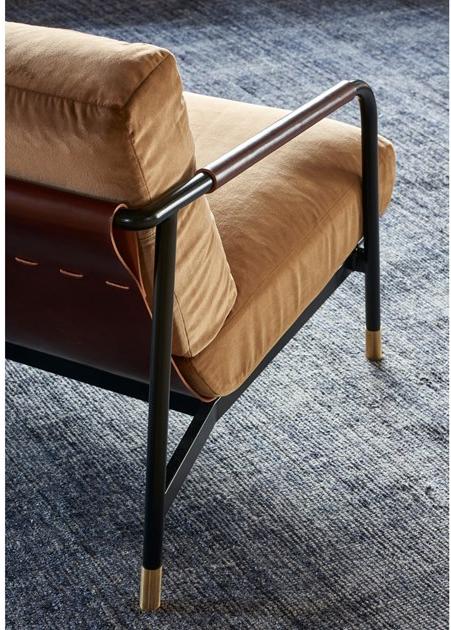 Duvivier Canapés Кресло из ткани со съемным чехлом с подлокотниками Josephine Joseeg11, joseig11 - Вид №2