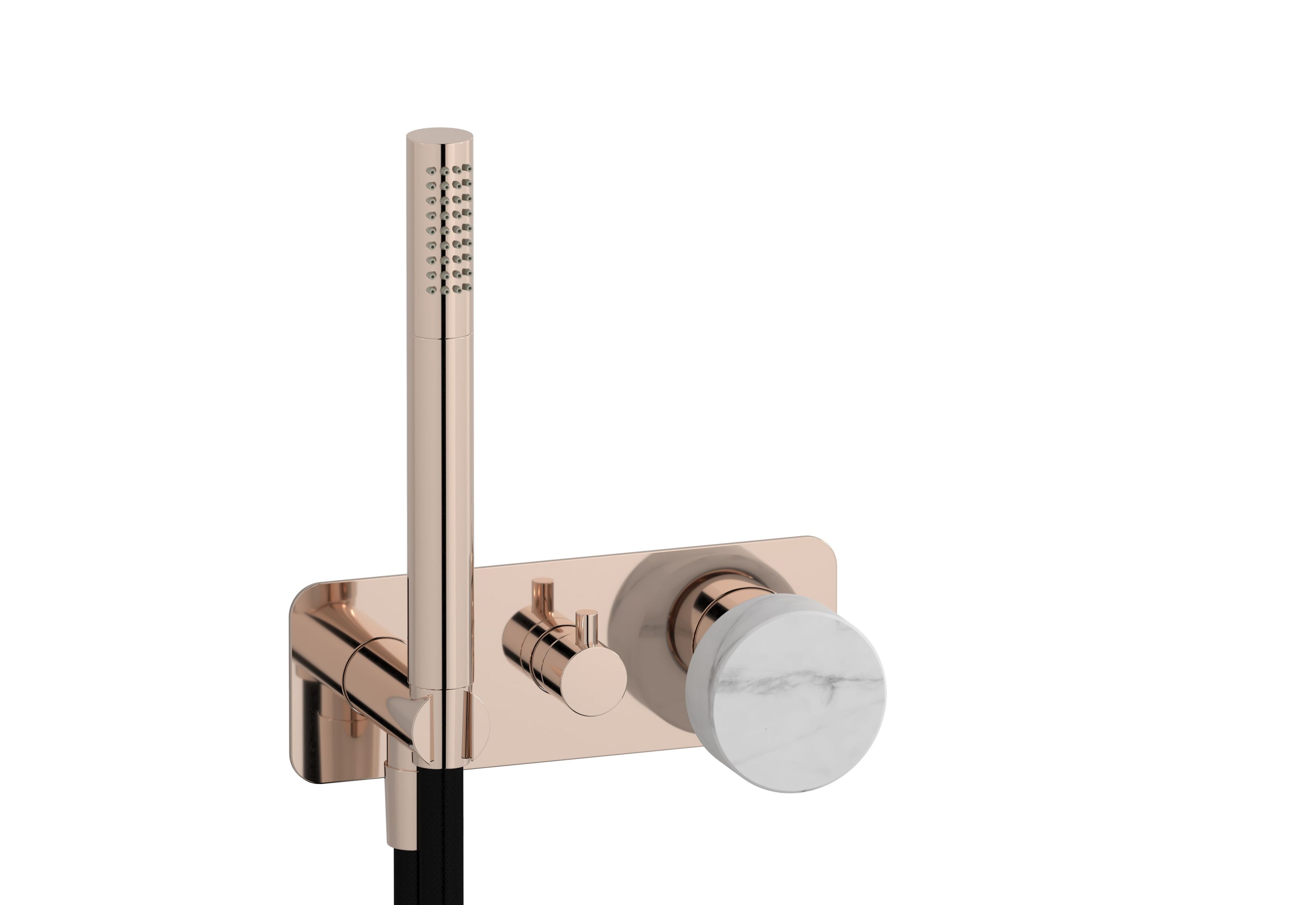 Смеситель для душа с 3 отверстиями из мрамора с ручным душем IB мрамор + мрамор Elle ARCH-00100766 - Вид №17