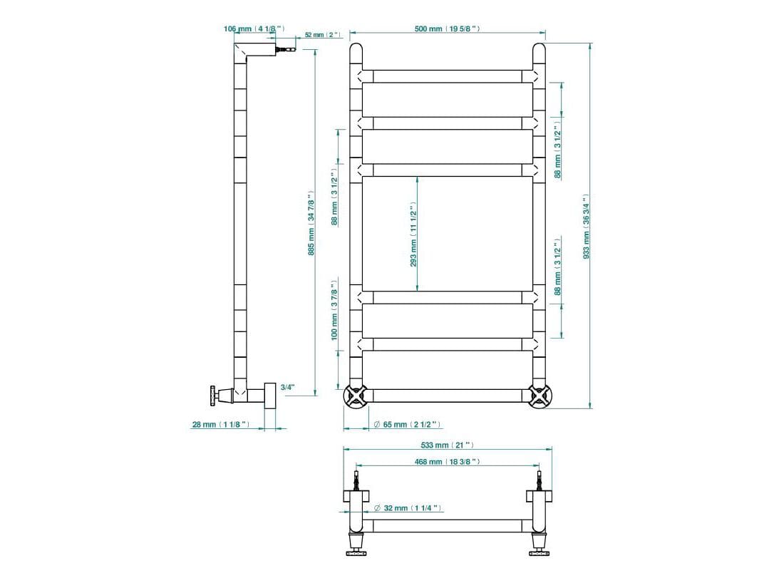Полотенцесушитель THG Paris Spirit ARCH-00071475 - Вид №2