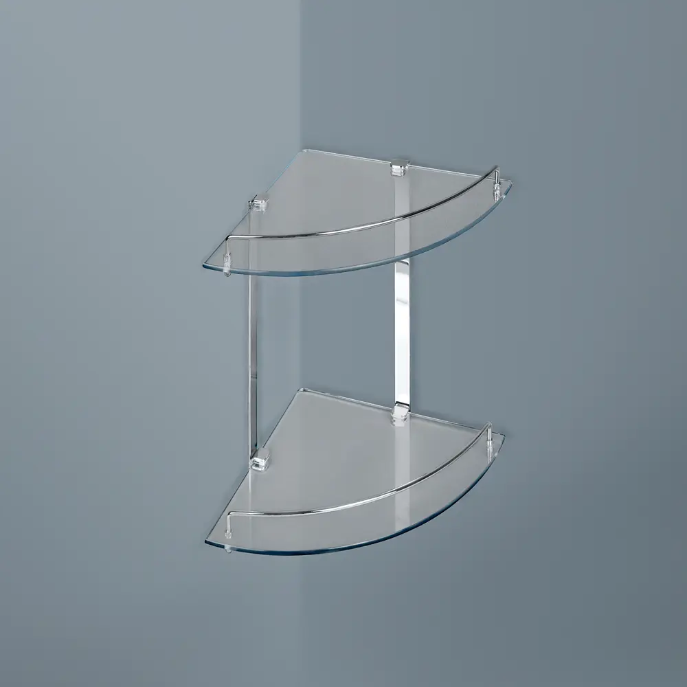 Полка для ванной Verran Basic угловая двухъярусная STLM-2147472 - Вид №4