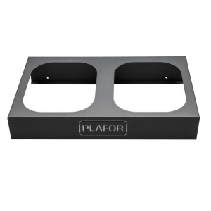 355-00 PLAFOR Металлическая база для 2 мусорных баков PLAFOR Sort Bin для раздельного сбора отходов 2 х 90 л. Черный