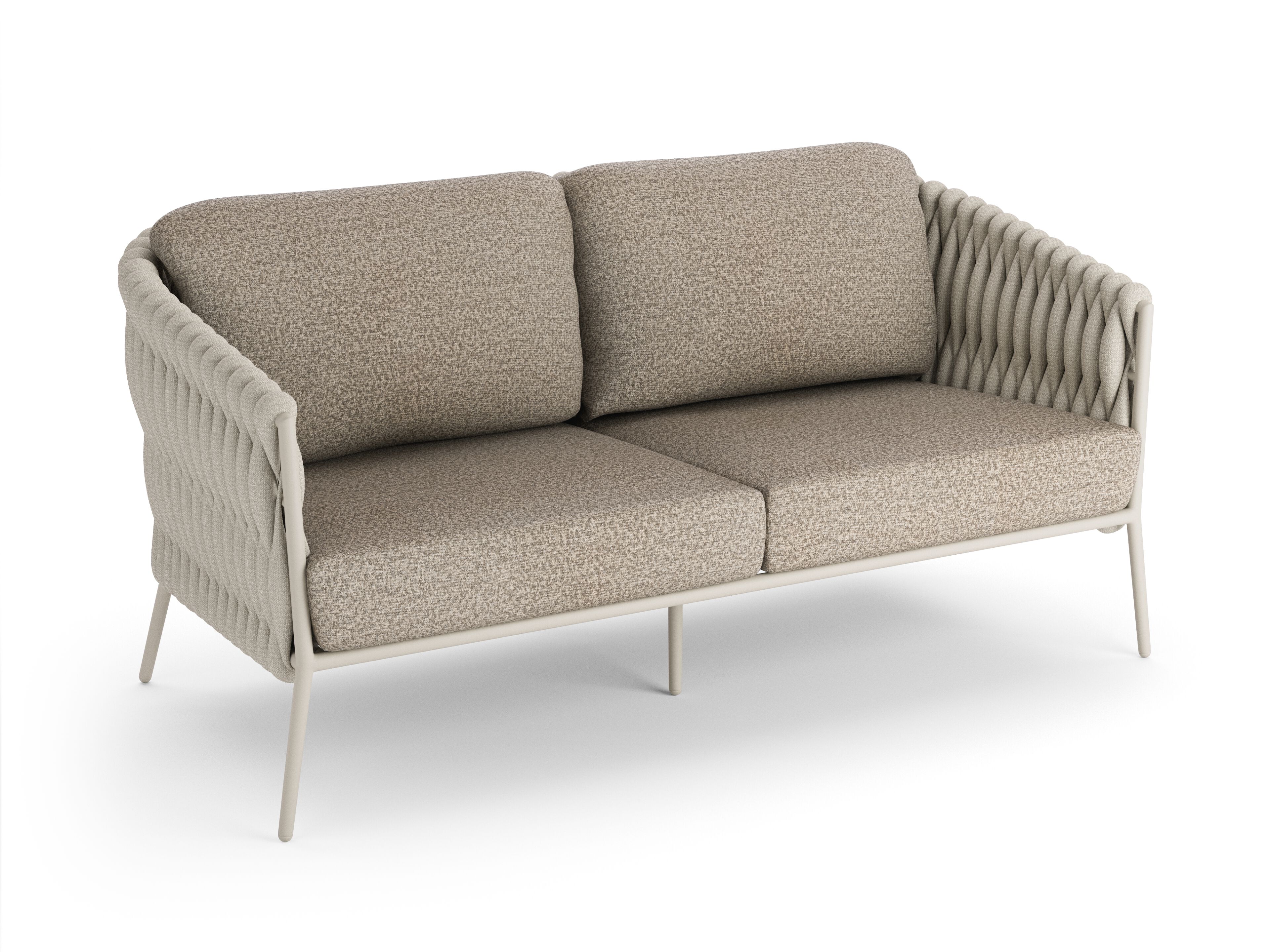 2-местный тканевый линейный садовый диван Jati Kebon Fortuna Socks ARCH-00066439 - Вид №1