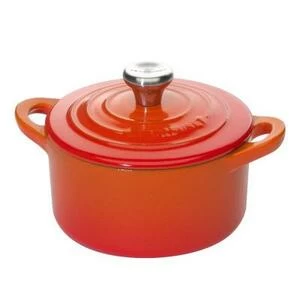 Кокотница чугунная Le Creuset, Ø10 см, оранжевая