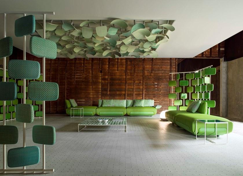 Paola Lenti Садовый диван из ткани со съемным чехлом sun-id-1345668 - Вид №2