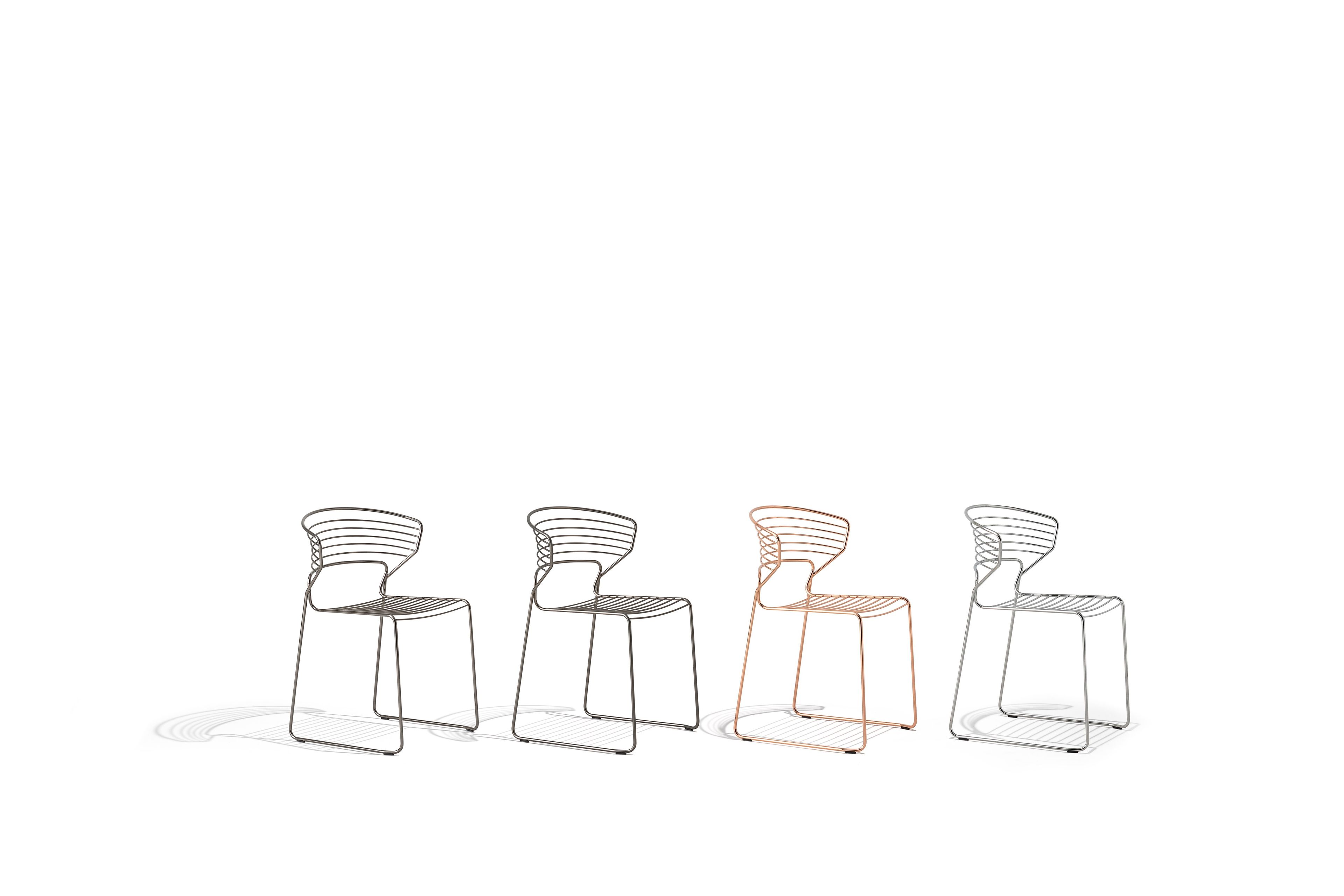 Штабелируемый стальной стул Desalto Koki Wire ARCH-00022153 - Вид №5