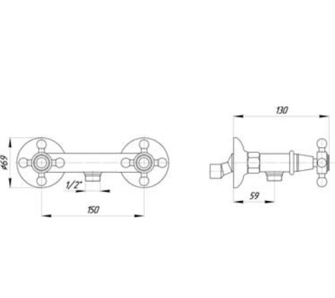 Смеситель MIGLIORE Arcadia ML.ARC-8346.BR для душа - бронза  - Вид №1