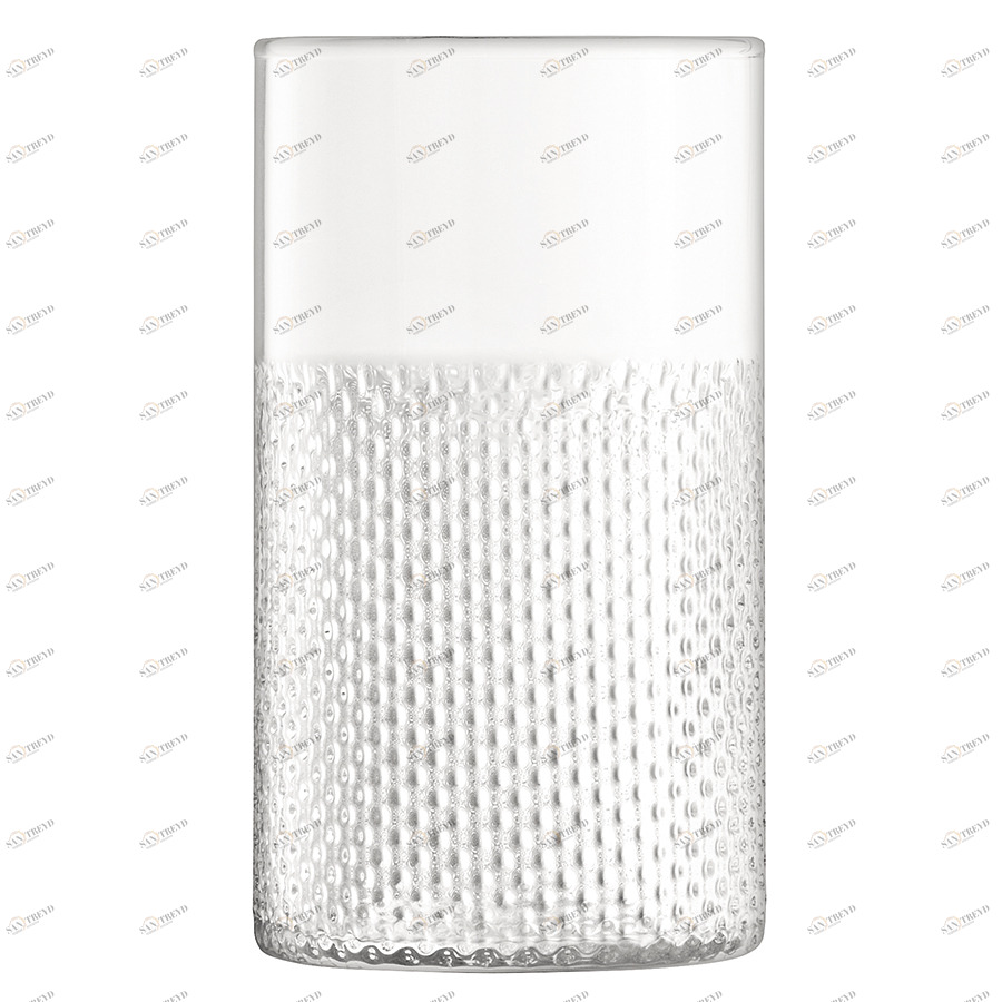 Ваза стеклянная прозрачная 25 см Wicker LSA INTERNATIONAL - 00-3894923 Прозрачный 