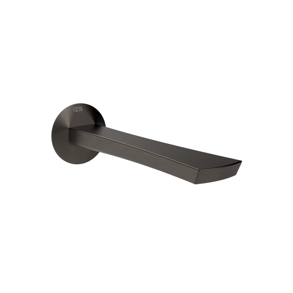 Носик для умывальника 72102 707 Gessi Ventaglio ЧЕРНЫЙ МЕТАЛЛ BR. PVD 72102707