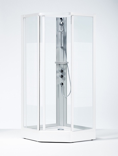 639592 IFO Душевая кабина пятиугольная сплошная SKP VS, Complete SKP Art VS 900 x 900 luxury Solid