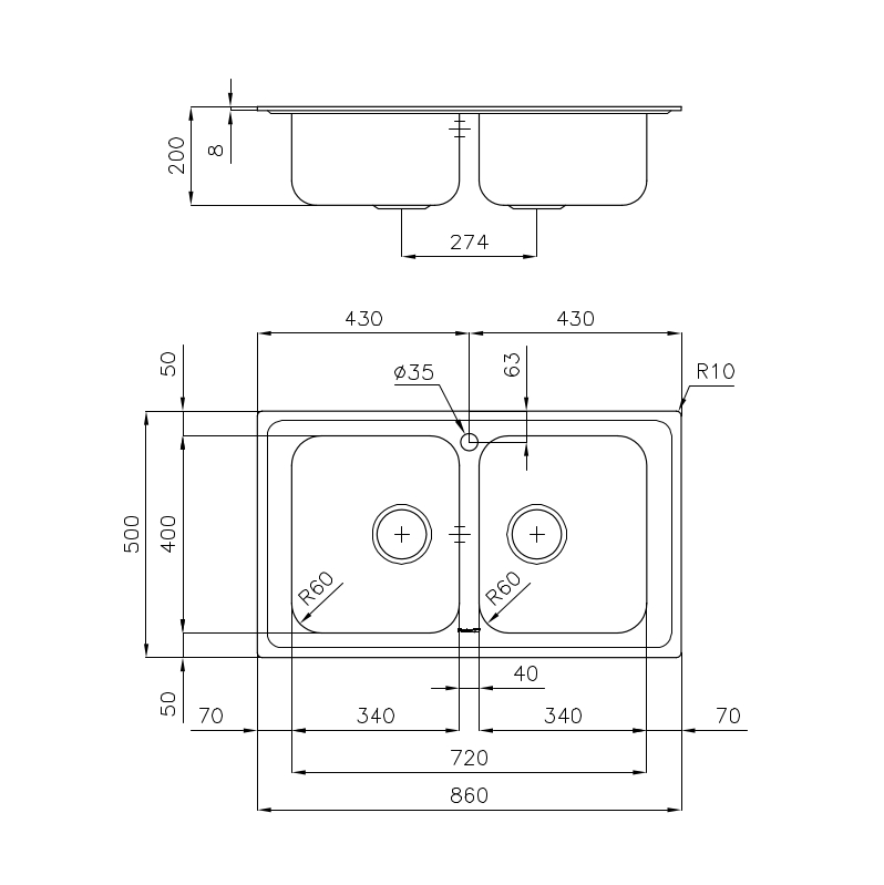 2182060 Мойка KS 2182060 Fosterspa  - Вид №1