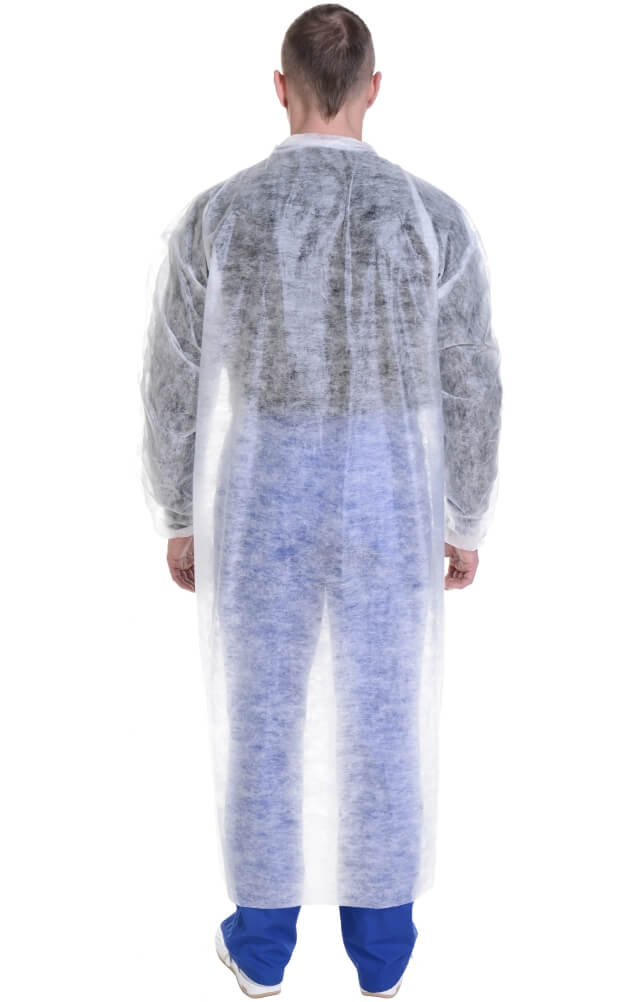 69270 Халат одноразовый  Одноразовая одежда размер XXXL (56-58) Спецодежда  - Вид №1