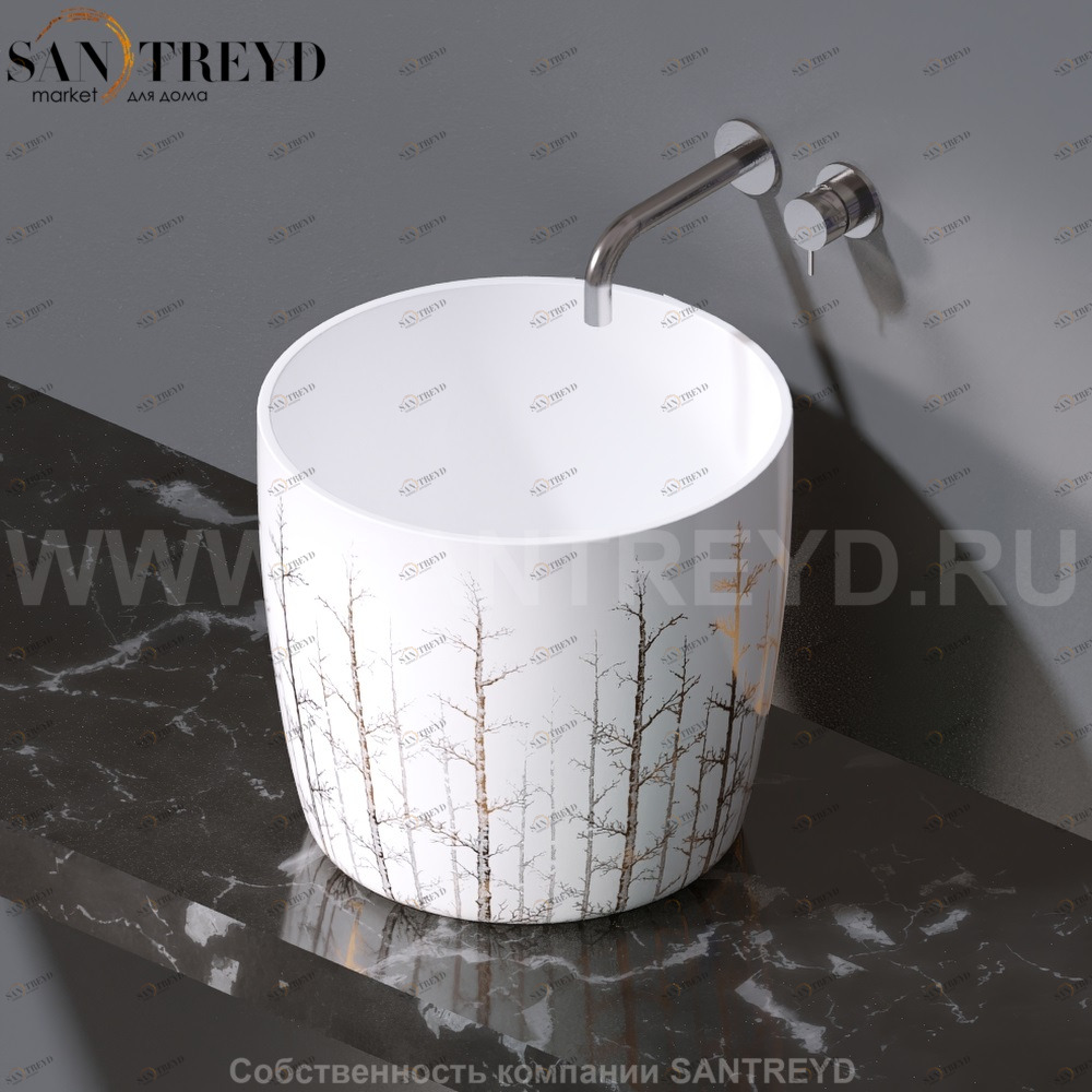 L106.405G Накладная раковина на столешницу  овальная A. e T. Italia PILLAR AeT ITALIA