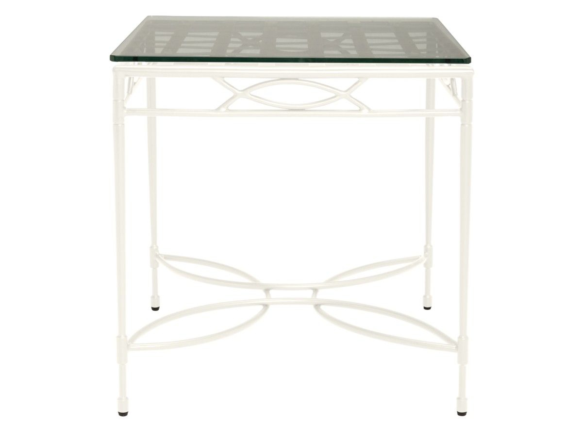 Квадратный стол из нержавеющей стали и стекла JANUS et Cie ARCH-00142006 - Вид №5