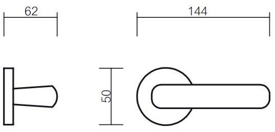 Pasini Ручка из латуни на розетке с замком Meteor 3231 Météor - Вид №1