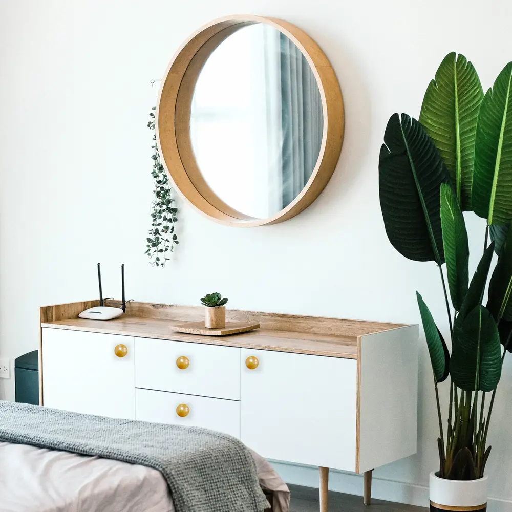 Мебельная ручка-кнопка матовое дерево ELEMENT STLM-2027038 - Вид №3