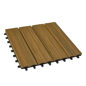 Модульное покрытие CM дерево цвет патина тик 300x300x25 мм