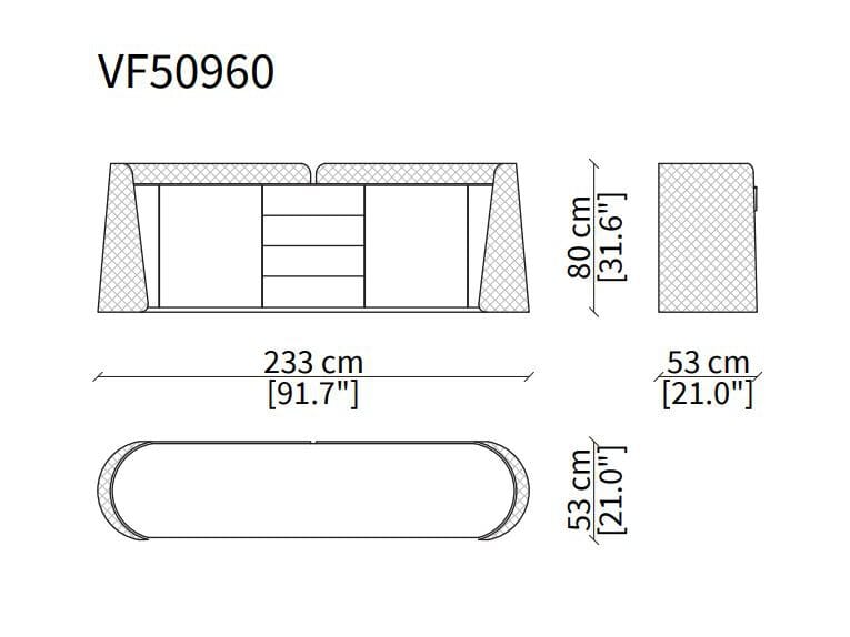 Деревянный шкаф с стеганым покрытием Vittoria Frigerio Contarini ARCH-00137993 - Вид №6