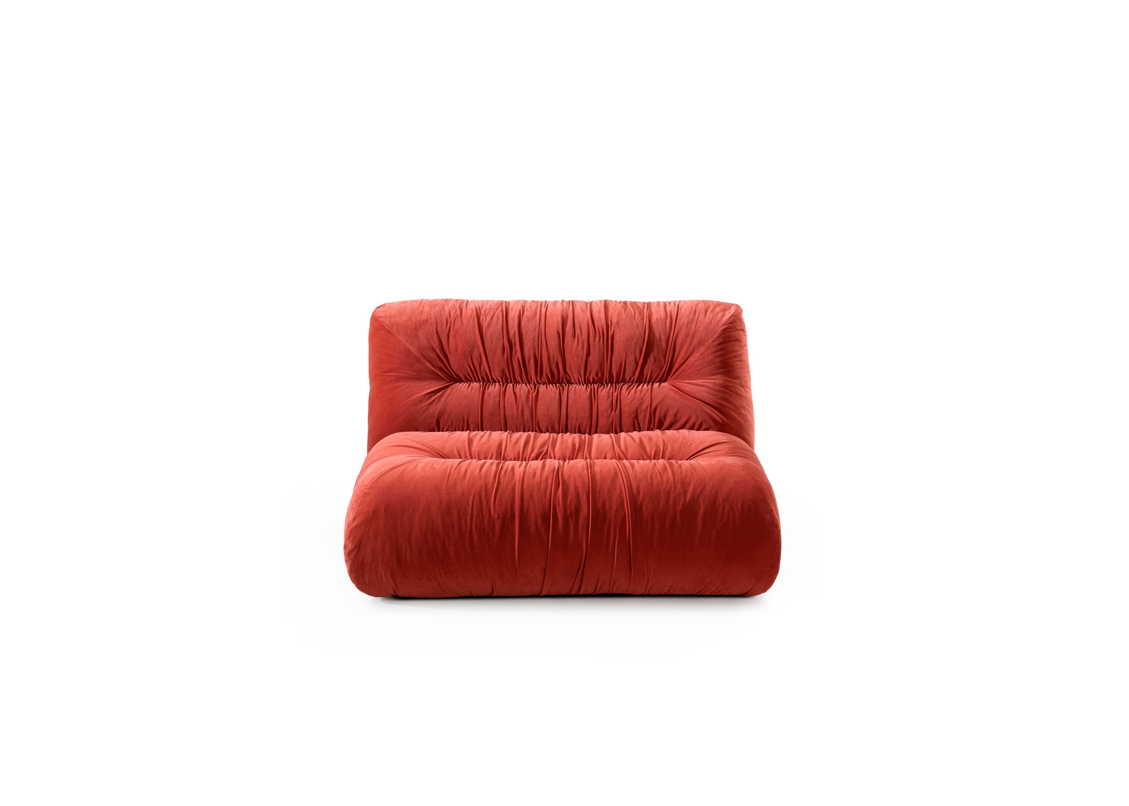 Бархатное кресло с подлокотниками GHIDINI1961 ARCH-00110881 - Вид №3