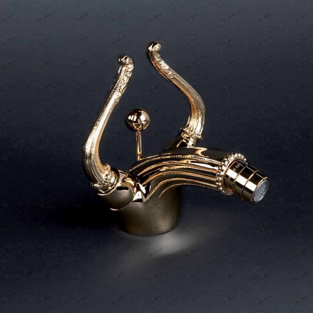 C69-4101 C69-4101 Смеситель для биде на одно отверстие ВЕРСАЛЬ К МАНЕТТУ Cristal & Bronze VERSAILLES À MANETTES 