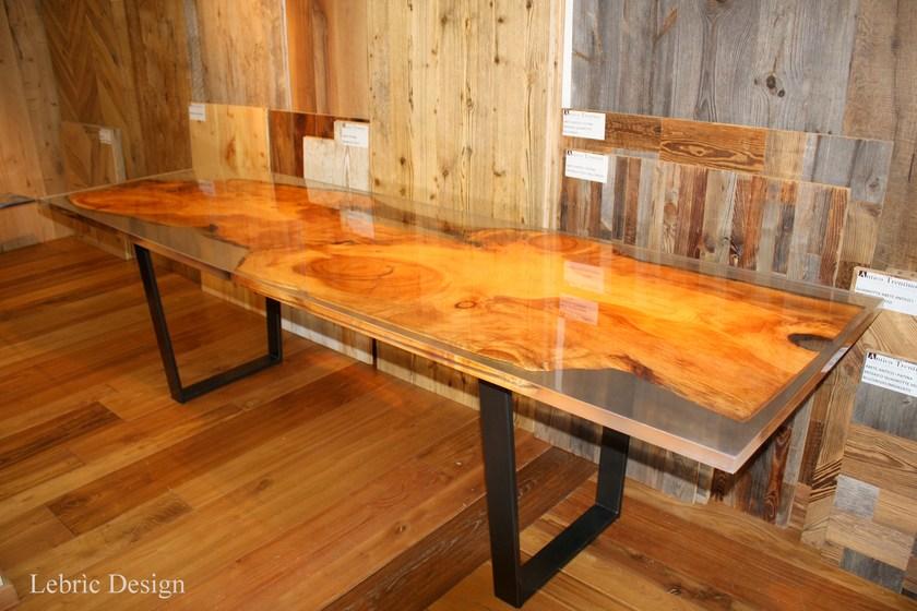 ANTICO TRENTINO Обеденный стол из смолы Lebrìc design - legno e resina sun-id-1383007 - Вид №8