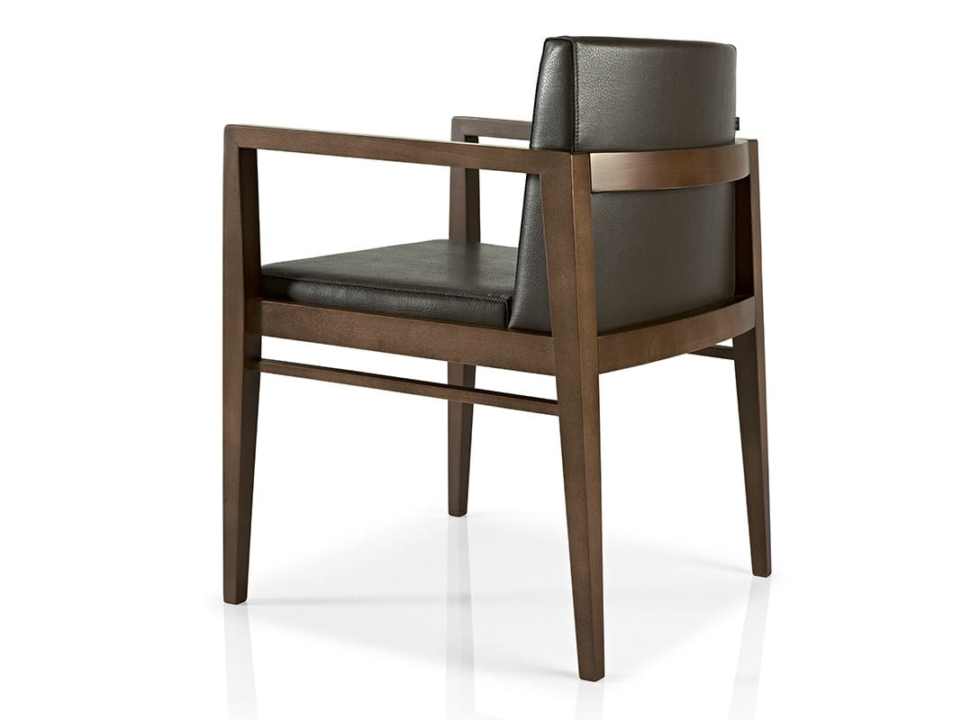 Кожаный стул с подлокотниками More Contract Serena ARCH-00129429 - Вид №1