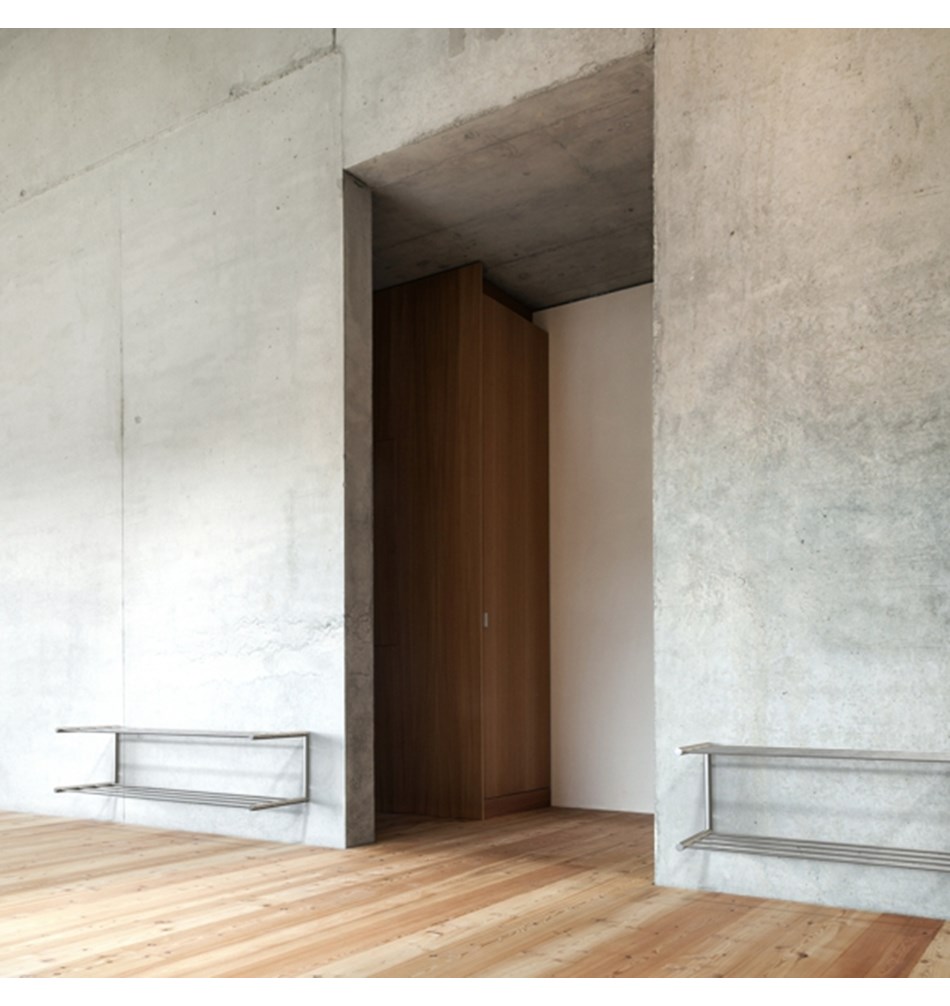 FROST Полка для обуви 2, 100cm » матовая. Нержавеющая сталь Матовый N1929-1  - Вид №4