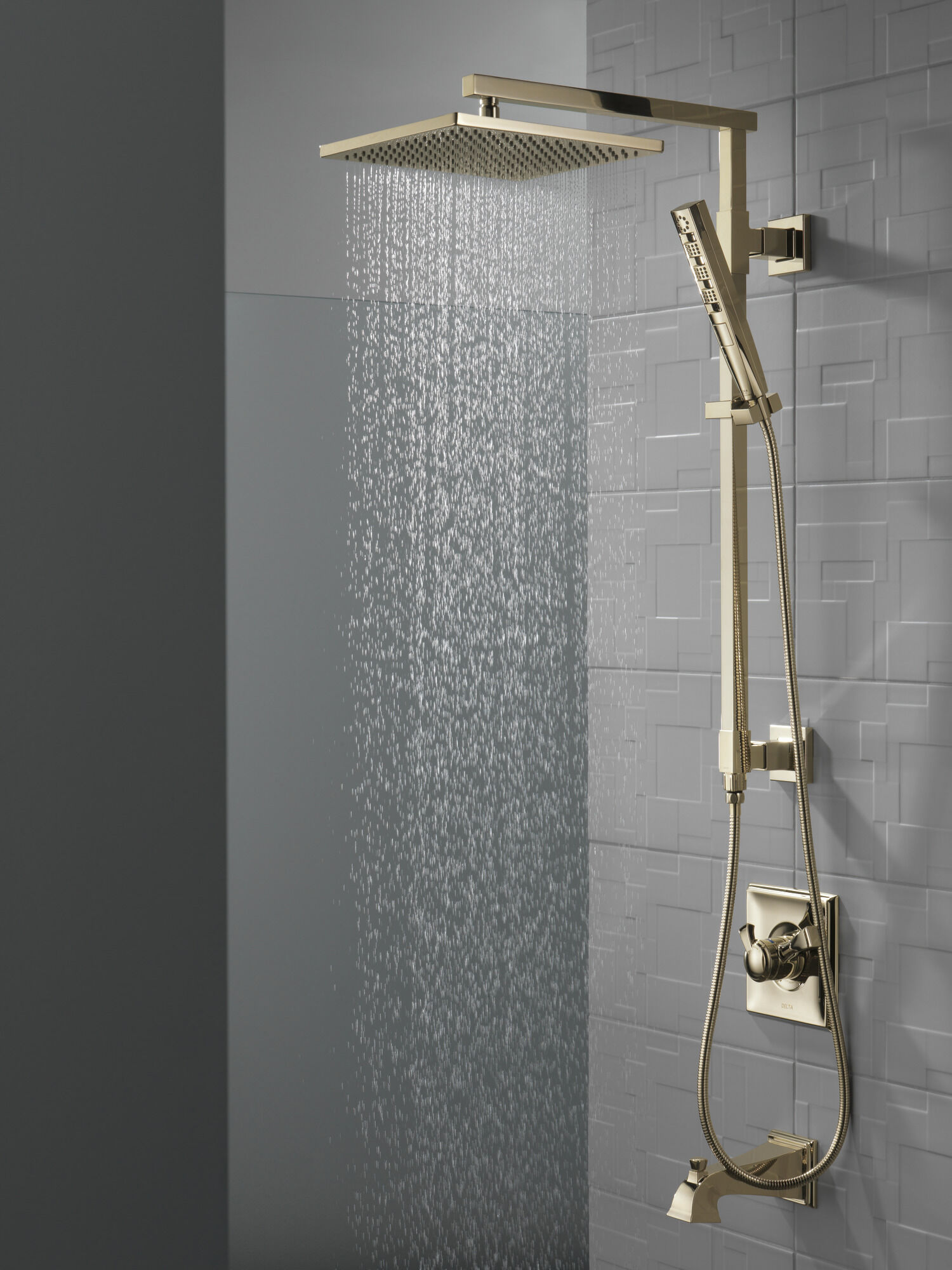 58420-PN Душевая колонна угловая 26 дюймов Delta Faucet Universal Showering Полированный никель  - Вид №5