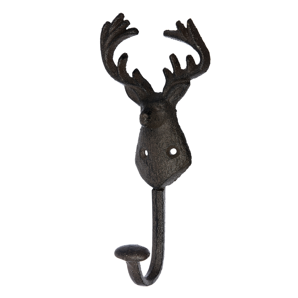 Крючок настенный черный 20 см "Олень" BLUMEN HAUS ОЛЕНЬ, ЖИВОТНЫЕ 00-3971622 Черный  - Вид №3
