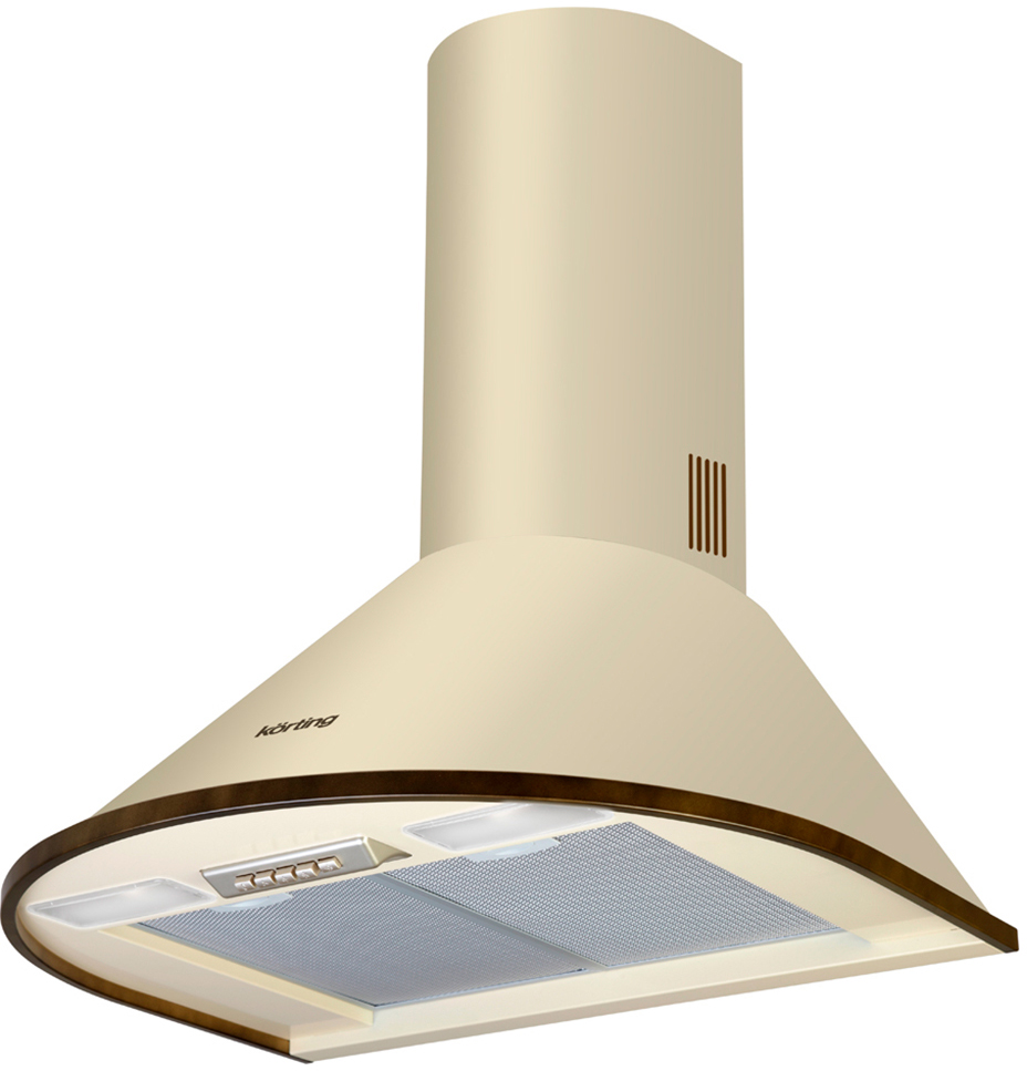 KHC 6930 RI Вытяжки / каминная, retro, 60 см, 950 м3/ч, механическое управление, 4 режима, слоновая кость+бронза Korting Santreyd  - Вид №1