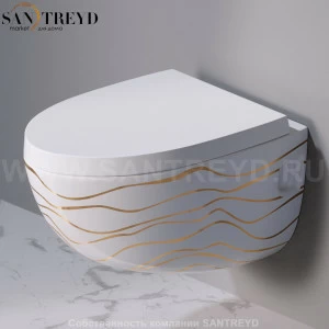 S511.410G Подвесной унитаз настенный Белый A. e T. Italia OVAL Италия