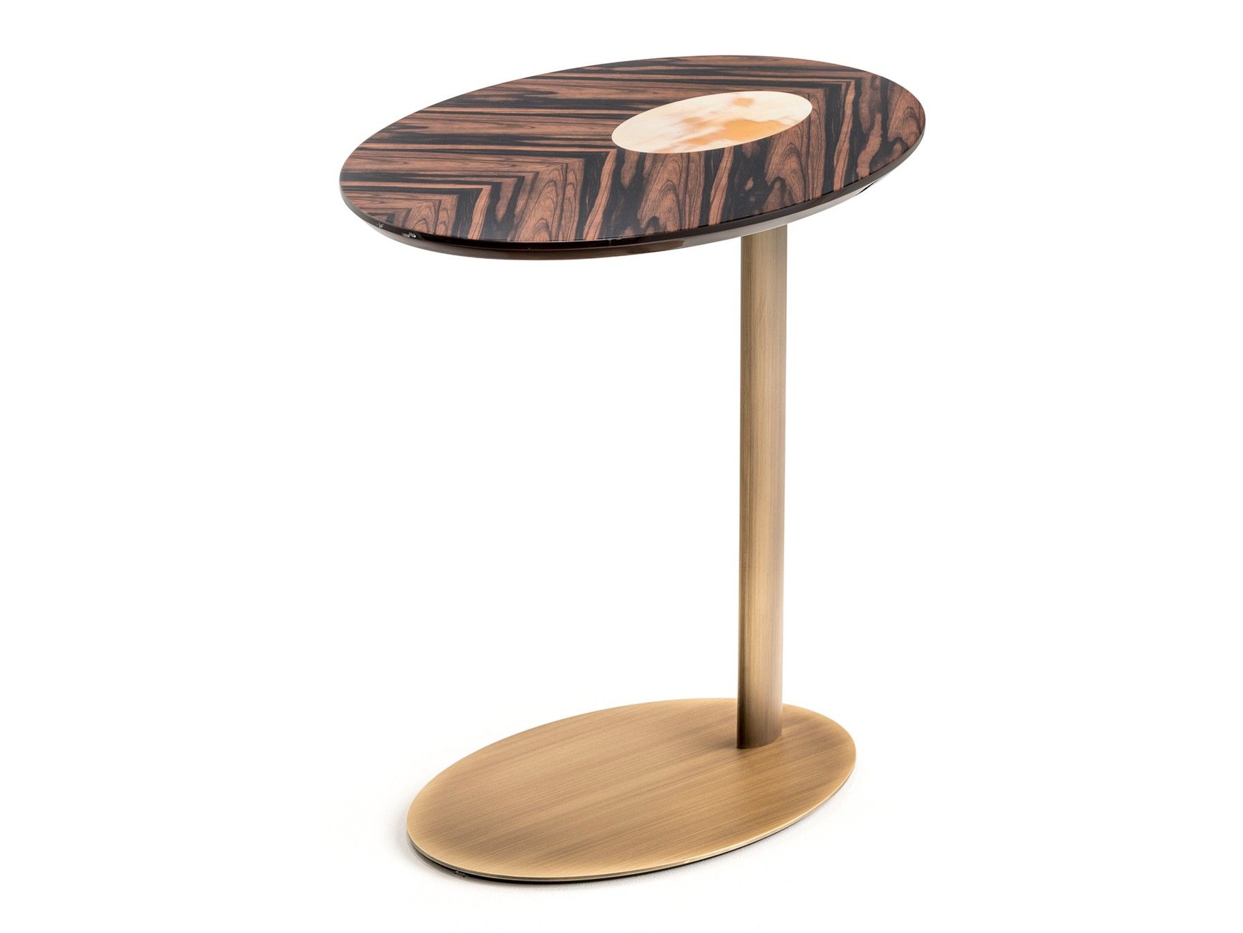 Овальный журнальный столик из черного дерева ARCAHORN Electra ARCH-00044498