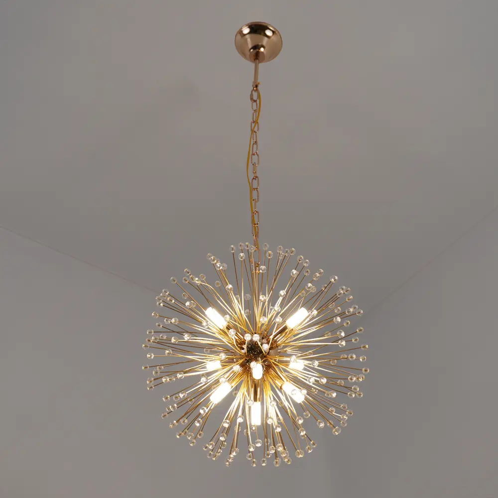 Люстра подвесная Mimosa 8 ламп 12 м² цвет золото ESTARES STLM-2129014