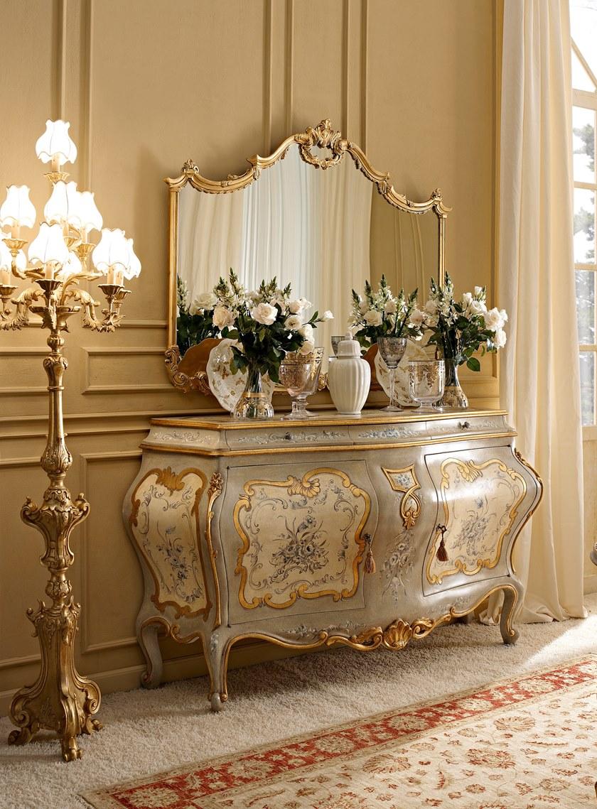 Andrea Fanfani Настенное зеркало сусальным золотом Opera 1126 - Вид №1