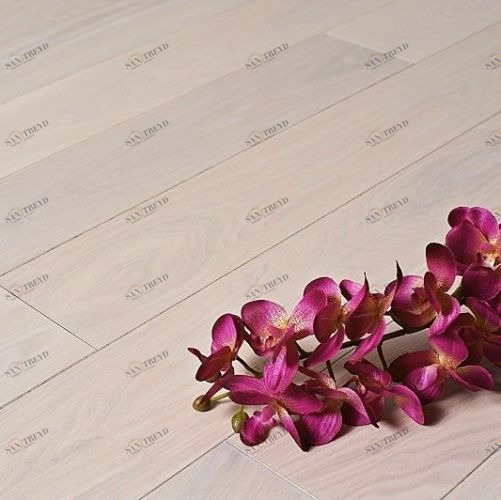 Паркетная доска Amber Wood Белая Ночь Ясень Натур (Гладкая) 1860х189 мм 3500200048