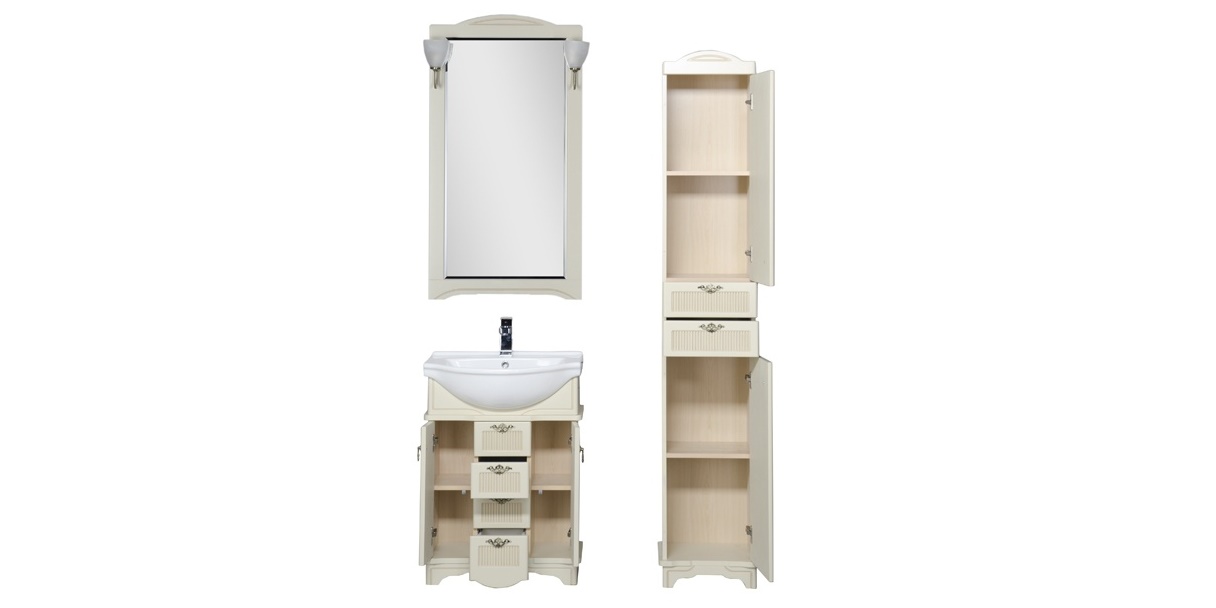 Комплект мебели Aquanet Луис 65 бежевый 00171818 - Вид №2