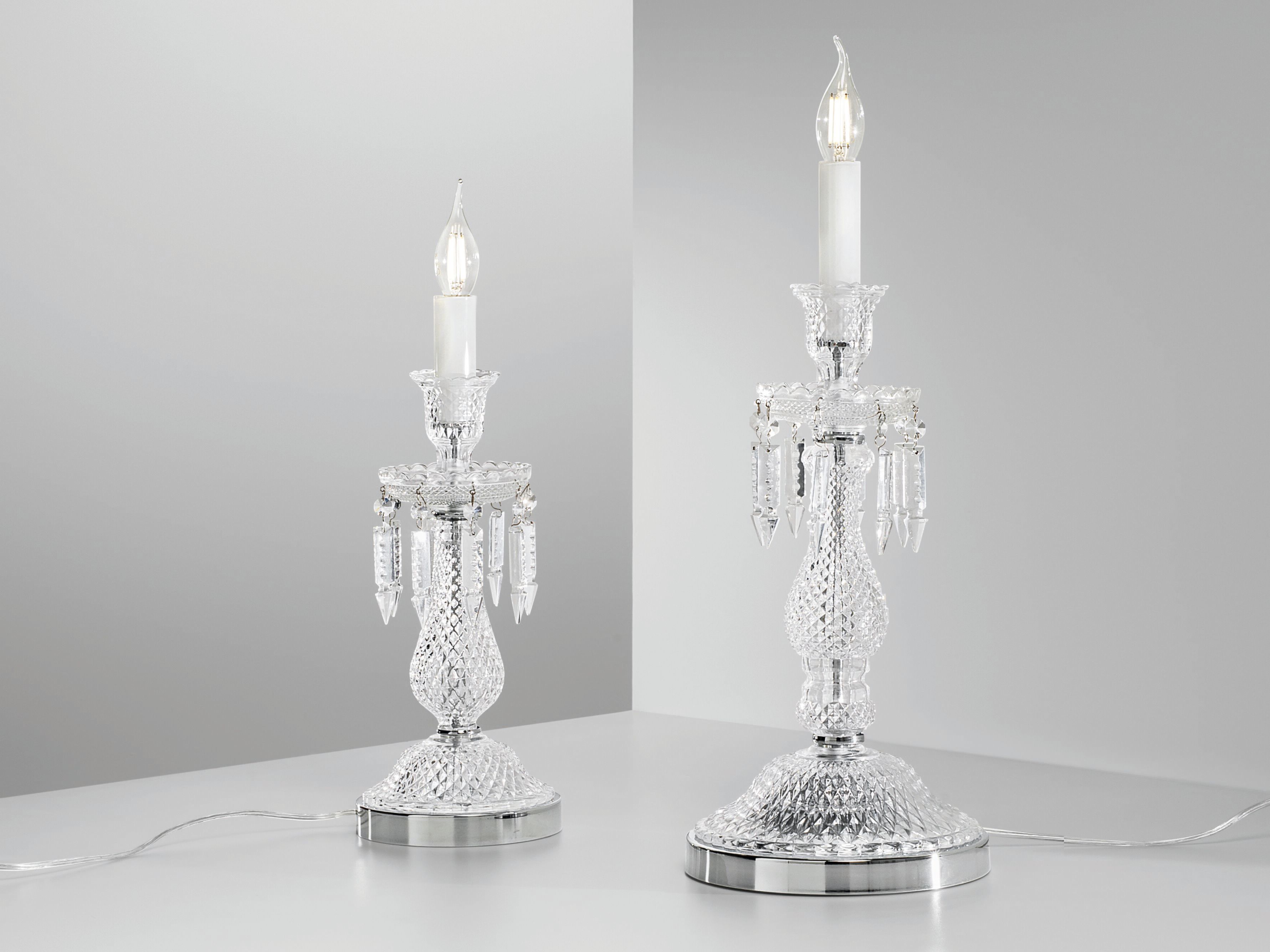 Стеклянная настольная лампа с кристаллами Fan Europe Lighting окружающий свет дизайн ARCH-00074397