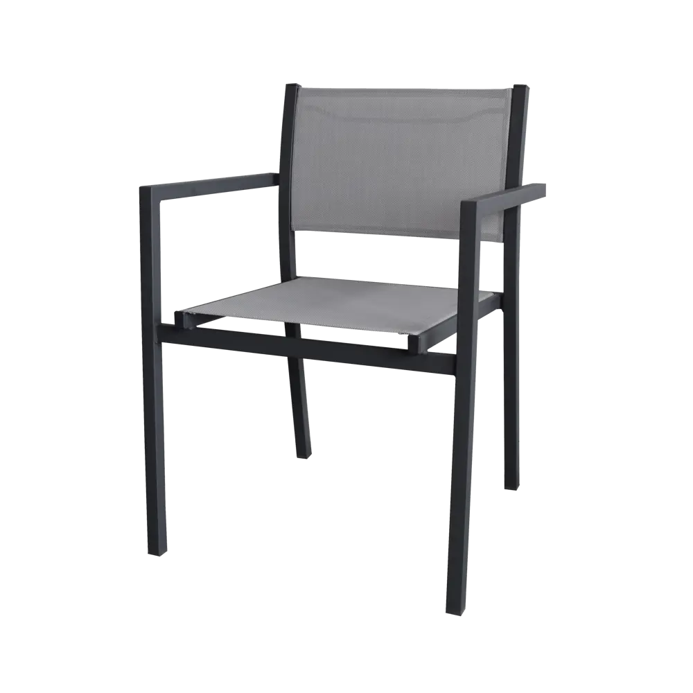 Кресло садовое Steel 55x80x55 см сталь/текстилен антрацит 82558754 STLM-2126510 Santreyd  - Вид №1