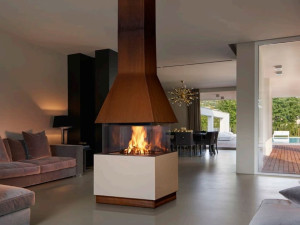 Облицовка камина из фаянса