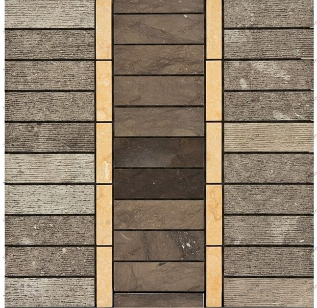 Ideamarmo Мозаика из натурального камня Strip Stp 403