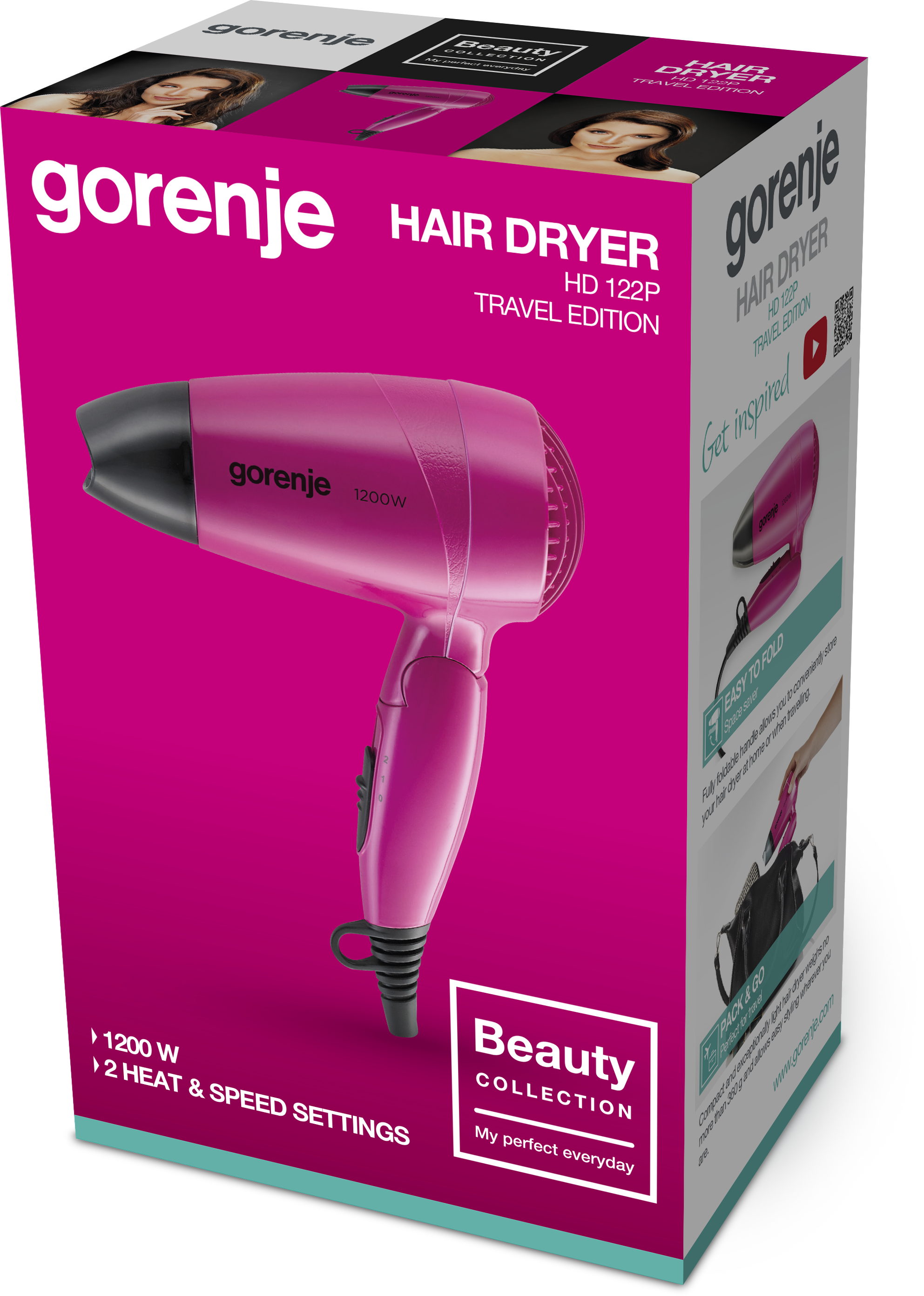HD122P Фен дорожный Gorenje Santreyd  - Вид №4