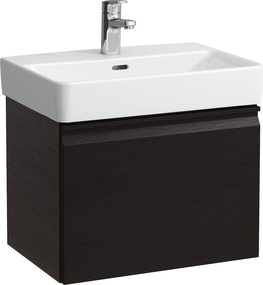 H4830220954791 Шкафчик под раковину, экономящим пространство,для раковины 811951, 1 полочка стеклянная, петли слева LAUFEN PRO - Вид №1