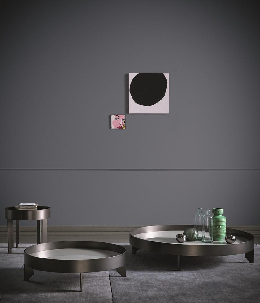 Bodema Круглый журнальный столик из стали и стекла  Siv000/siv001/siv002  - Вид №1