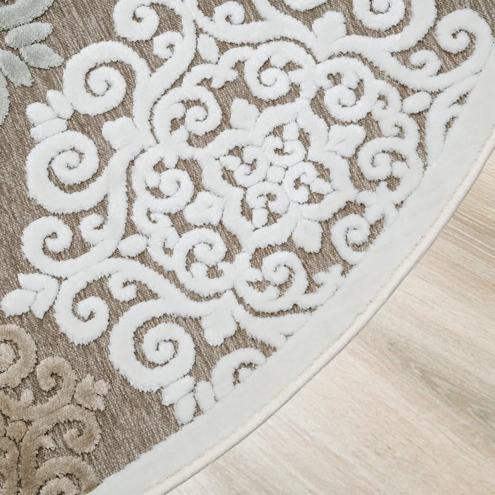 Ковер вискоза Genova 001/655590 ø160 см цвет мультиколор RAGOLLE STLM-2053870 - Вид №1