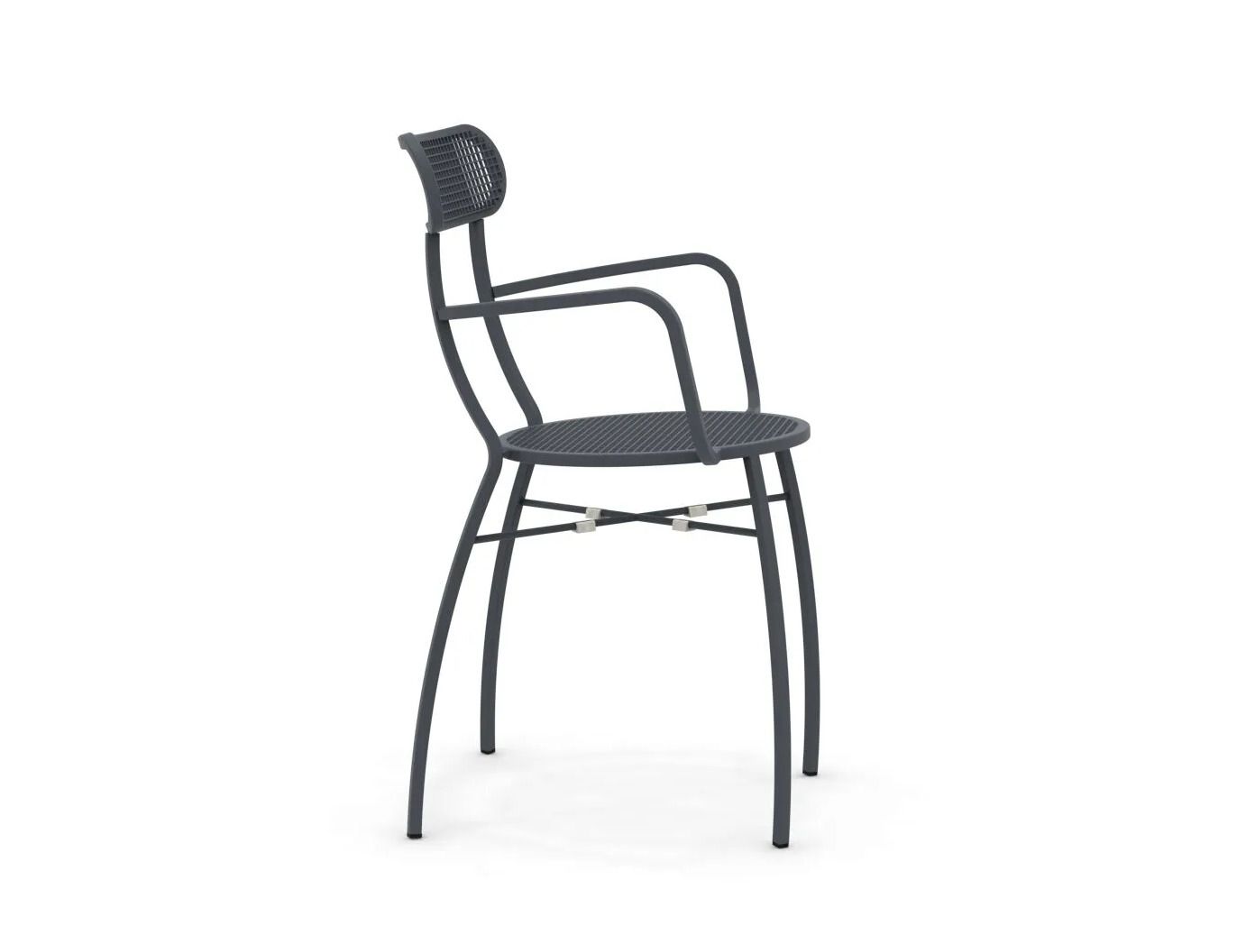 Металлический штабелируемый стул с подлокотниками Vermobil Привет ARCH-00037594